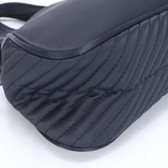 Saint Laurent Navy Shoulder top YSL handbag tote handle Blue Bag Yves - Picture 6 of 9